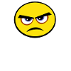 grumpy face
