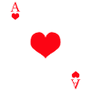 Card game ace of hearts