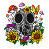 Hippie Floral Gas Mask