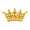 embroidered crown