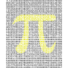 Mathematical circle number pi