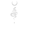 Okkult gotisk måne slange grunge Satan Devil Black