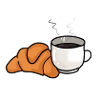 Cafe and Croissant