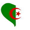 Algeria heart flag