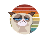 Chat au design rétro
