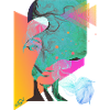 abstraktes Gesicht