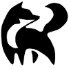 Fox Black White Logo