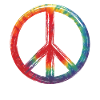 Peace love peace sign