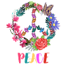 Peaczeichen Blumen