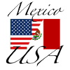 Mexico USA flag