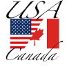 USA Canada flag
