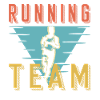 Retro Running Team Sprint Club Graphic