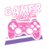 Gamer Girl Pink Retro Controller