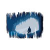 Stalactite stalagmite speleologist cave