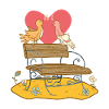 Birds in love