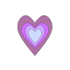 Heart purple