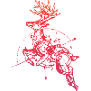 Deer with compass