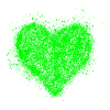 Hart neon groen vintage <3