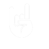 Rock n Roll zwei Finger Zeichen Cool