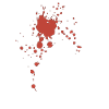 Blood splashes of blob stains