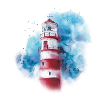 Phare aquarelle
