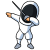 Fencing dabbing