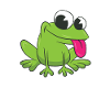 Frog - stick out its tongue