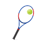 Tennis racket with ball