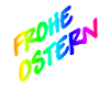 Frohe ostern bunt