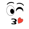 Emoji baiser