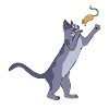 Cat with mouse