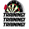 TRAINING TRAINING TRAINING - DART Darts-Motiv