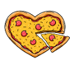 Pizza heart
