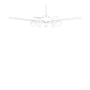 Airplane pilot flying