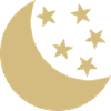 MOON AND STARS