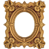 Oval Golden Picture Frame
