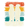 Retro meerkat animals