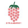Strawberry, Erdebeere, Abstrait