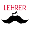 Lehrer mit Schnurrbart