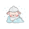 Sheep on clouds