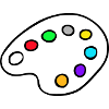 Painter mixed palette
