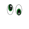 funny glowing eyes