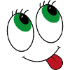 Comic-style eyes