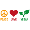 Peace Love Vegan Veggie Gift