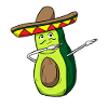 Avocado Dab Mexico Sombrero Dabbing