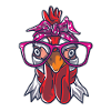 Chicken Bandana Cute Farm Animals Farming Lover