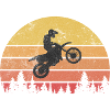 Motorcross motorcycle jump