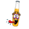 Funny beer bottle