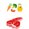 Fleisch, Gemüse Steak, Fleischfresser, grillen