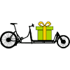 Cargo bike with gift